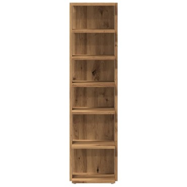 vidaXL Παπουτσοθήκη Χρώμα Αρτισιανή Δρυς 28x27x102cm Επεξ. Ξύλο