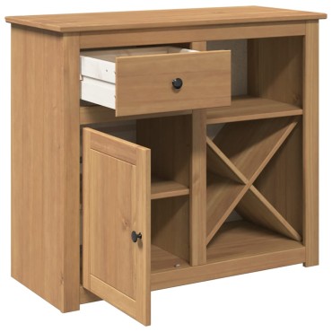vidaXL Μπουφές με Συρτάρι Panama 93x40x80cm από Μασίφ Ξύλο Πεύκου 1 τεμ.