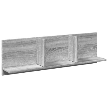 vidaXL Ντουλάπι Τοίχου Γκρι Sonoma 100x16,5x30cm Επεξεργασμένο Ξύλο 1 τεμ.