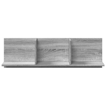 vidaXL Ντουλάπι Τοίχου Γκρι Sonoma 100x16,5x30cm Επεξεργασμένο Ξύλο 1 τεμ.