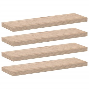 vidaXL Ράφια Τοίχου 4 τεμ. 80x23,5x4cm Επεξεργασμένο Ξύλο