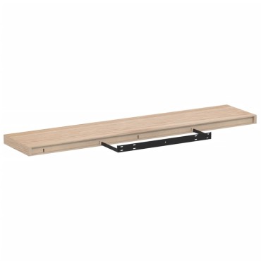 vidaXL Ράφια Τοίχου 2 τεμ. 110x23,5x4cm Επεξεργασμένο Ξύλο