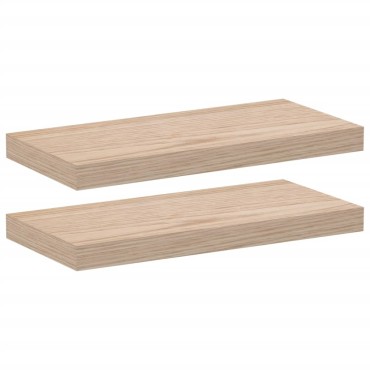vidaXL Ράφια Τοίχου 2 τεμ. 50x23,5x4cm Επεξεργασμένο Ξύλο