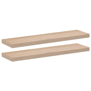 vidaXL Ράφια Τοίχου 2 τεμ. 90x23,5x4cm Επεξεργασμένο Ξύλο