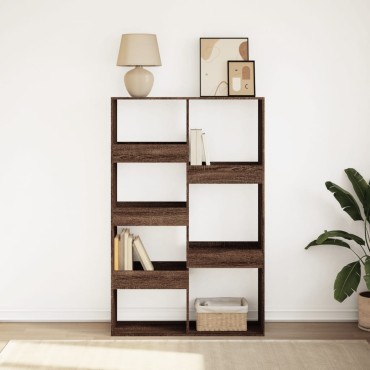 vidaXL Βιβλιοθήκη Καφέ Δρυς 100x33x155,5cm από Επεξεργασμένο Ξύλο 1 τεμ.