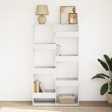 vidaXL Βιβλιοθήκη Λευκή 100x33x175cm από Επεξεργασμένο Ξύλο 1 τεμ.