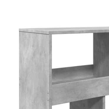 vidaXL Βιβλιοθήκη Γκρι Σκυροδέματος 100x33x187,5cm Επεξεργ. Ξύλο 1 τεμ.
