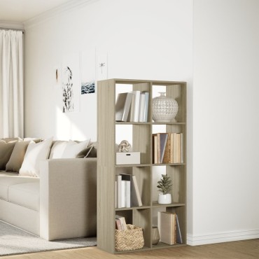 vidaXL Βιβλιοθήκη/Διαχωριστικό Χώρου Δρυς 69,5x29x137,5cm Επεξ. Ξύλο 1 τεμ.