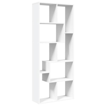 vidaXL Βιβλιοθήκη/Διαχωριστικό Χώρου Λευκό 67x25x161,5cm Επεξ. Ξύλο 1 τεμ.