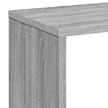 vidaXL Βιβλιοθήκη/Διαχωριστικό Χώρου Γκρι 67x25x161,5cm Επεξ. Ξύλο 1 τεμ.