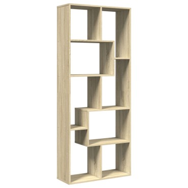 vidaXL Βιβλιοθήκη/Διαχωριστικό Χώρου Δρυς 67x25x161,5cm Επεξ. Ξύλο 1 τεμ.