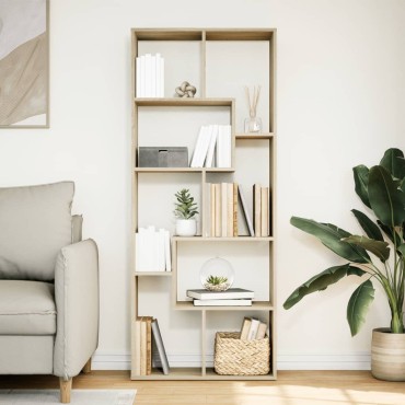 vidaXL Βιβλιοθήκη/Διαχωριστικό Χώρου Δρυς 67x25x161,5cm Επεξ. Ξύλο 1 τεμ.