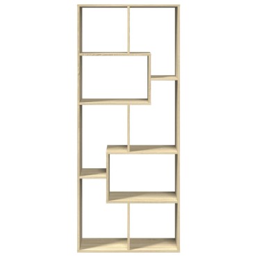 vidaXL Βιβλιοθήκη/Διαχωριστικό Χώρου Δρυς 67x25x161,5cm Επεξ. Ξύλο 1 τεμ.