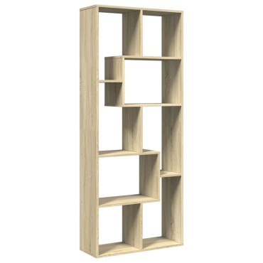vidaXL Βιβλιοθήκη/Διαχωριστικό Χώρου Δρυς 67x25x161,5cm Επεξ. Ξύλο 1 τεμ.