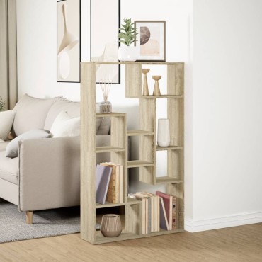 vidaXL Βιβλιοθήκη Sonoma Δρυς 72x20x120cm από Επεξεργασμένο Ξύλο 1 τεμ.