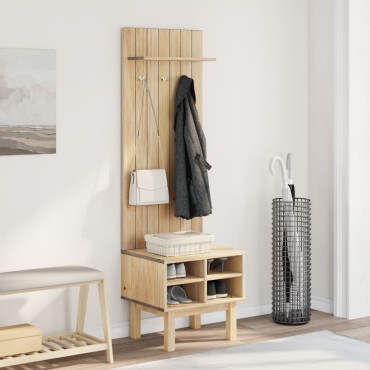 vidaXL Έπιπλο χωλ OTTA 50x40x160cm Μασίφ Ξύλο Πεύκου