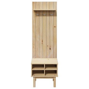 vidaXL Έπιπλο χωλ OTTA 50x40x160cm Μασίφ Ξύλο Πεύκου