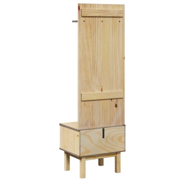 vidaXL Έπιπλο χωλ OTTA 50x40x160cm Μασίφ Ξύλο Πεύκου