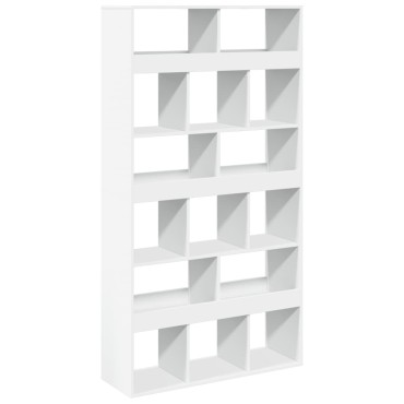 vidaXL Βιβλιοθήκη Λευκή 100x33x187,5cm Επεξ. Ξύλο 1 τεμ.