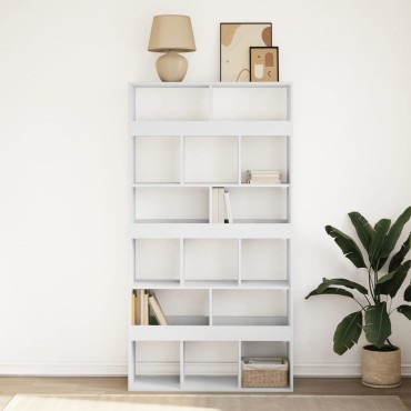 vidaXL Βιβλιοθήκη Λευκή 100x33x187,5cm Επεξ. Ξύλο 1 τεμ.