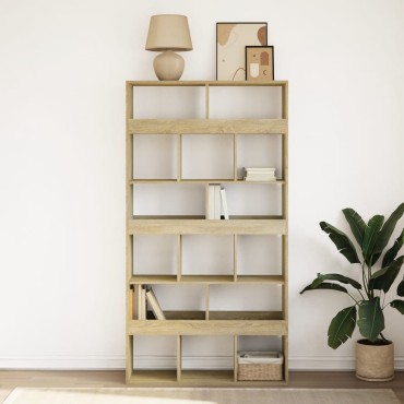 vidaXL Βιβλιοθήκη Sonoma Δρυς 100x33x187,5cm από Επεξεργασμένο Ξύλο 1 τεμ.