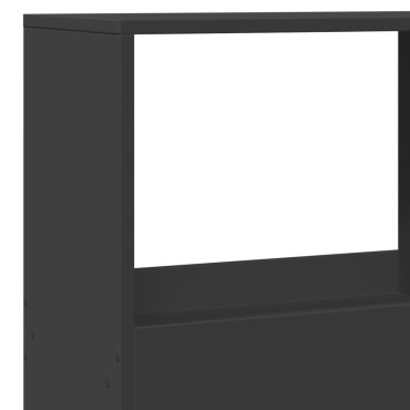 vidaXL Βιβλιοθήκη Μαύρη 100x33x155,5cm από Επεξεργασμένο Ξύλο 1 τεμ.