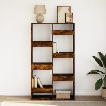 vidaXL Βιβλιοθήκη Καπνιστή Δρυς 100x33x175cm από Επεξεργασμένο Ξύλο 1 τεμ.
