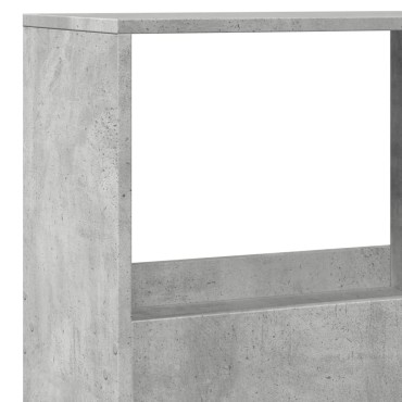 vidaXL Βιβλιοθήκη Γκρι Σκυροδέματος 100x33x155,5cm Επεξεργ. Ξύλο 1 τεμ.