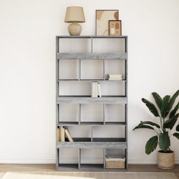 vidaXL Βιβλιοθήκη Γκρι Sonoma 100x33x187,5cm από Επεξεργ. Ξύλο 1 τεμ.