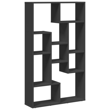 vidaXL Βιβλιοθήκη Μαύρη 72x20x120cm από Επεξεργασμένο Ξύλο 1 τεμ.