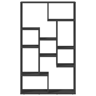 vidaXL Βιβλιοθήκη Μαύρη 72x20x120cm από Επεξεργασμένο Ξύλο 1 τεμ.
