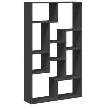vidaXL Βιβλιοθήκη Μαύρη 72x20x120cm από Επεξεργασμένο Ξύλο 1 τεμ.