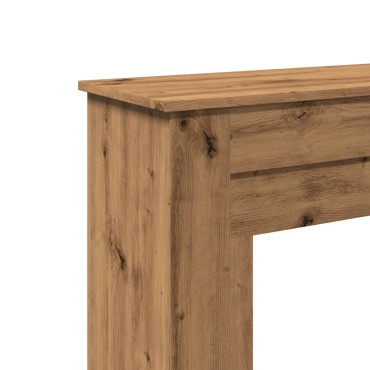 vidaXL Πλαίσιο Τζακιού Αρτισιανή Δρυς 90x30x90 εκ. από Επεξ. Ξύλο