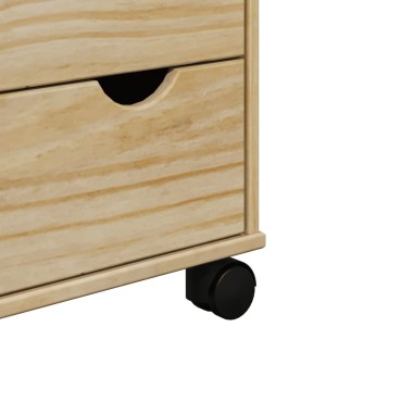 vidaXL Τρόλεϊ Κουζίνας OTTA 59x45x80cm από Μασίφ Ξύλο Πεύκου 1 τεμ.
