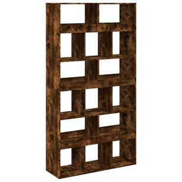 vidaXL Βιβλιοθήκη Καπνιστή Δρυς 100x33x187,5cm από Επεξεργασμένο Ξύλο 1 τεμ.
