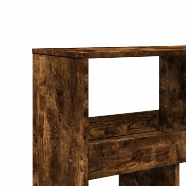 vidaXL Βιβλιοθήκη Καπνιστή Δρυς 100x33x187,5cm από Επεξεργασμένο Ξύλο 1 τεμ.