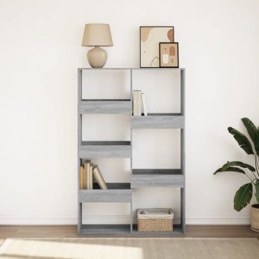 vidaXL Βιβλιοθήκη Γκρι Sonoma 100x33x155,5cm από Επεξεργ. Ξύλο 1 τεμ.