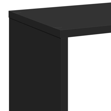 vidaXL Βιβλιοθήκη/Διαχωριστικό Χώρου Μαύρο 67x25x161,5cm Επεξ. Ξύλο 1 τεμ.