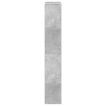 vidaXL Βιβλιοθήκη Γκρι Σκυροδέματος 72x20x120cm Επεξεργ. Ξύλο 1 τεμ.
