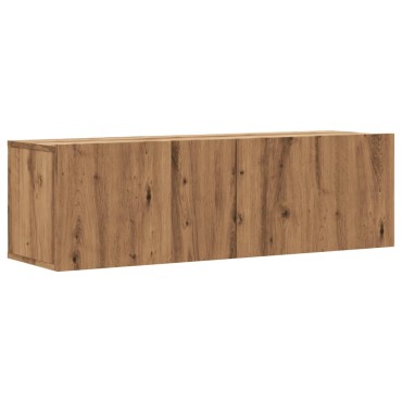 vidaXL Ντουλάπι Τηλεόρασης Τοίχου Artisan Δρυς 100x30x30cm Επ. Ξύλο