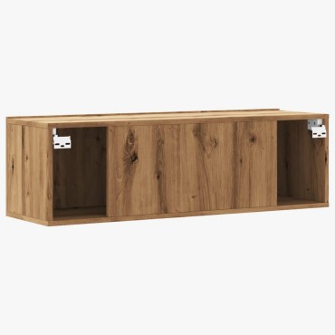 vidaXL Ντουλάπι Τηλεόρασης Τοίχου Artisan Δρυς 100x30x30cm Επ. Ξύλο