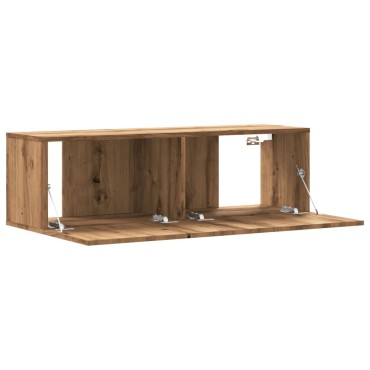 vidaXL Ντουλάπι Τηλεόρασης Τοίχου Artisan Δρυς 100x30x30cm Επ. Ξύλο