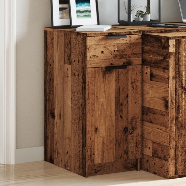 vidaXL Ντουλάπι Γραφείου Όψη Παλαιού Ξύλου 33x50x75cm Επεξ. Ξύλο 1 τεμ.
