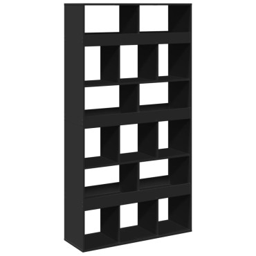vidaXL Βιβλιοθήκη Μαύρη 100x33x187,5cm Επεξ. Ξύλο 1 τεμ.