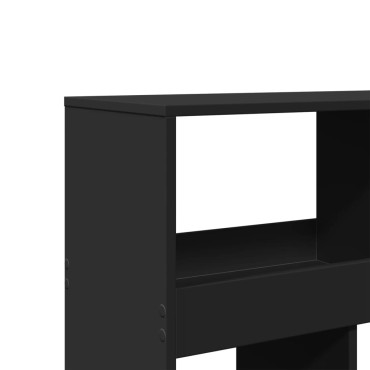vidaXL Βιβλιοθήκη Μαύρη 100x33x187,5cm Επεξ. Ξύλο 1 τεμ.