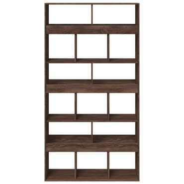 vidaXL Βιβλιοθήκη Καφέ Δρυς 100x33x187,5cm από Επεξεργασμένο Ξύλο 1 τεμ.