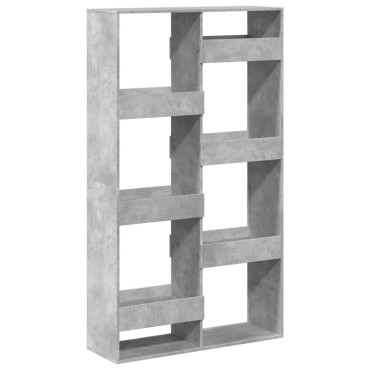 vidaXL Βιβλιοθήκη Γκρι Σκυροδέματος 100x33x175cm Επεξεργ. Ξύλο 1 τεμ.