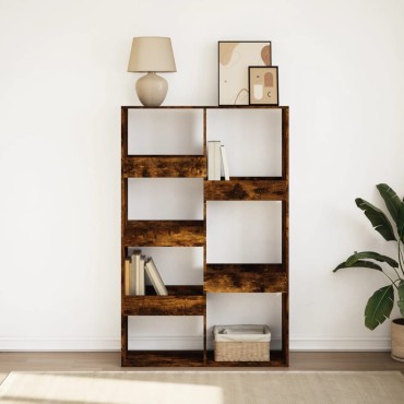 vidaXL Βιβλιοθήκη Καπνιστή Δρυς 100x33x155,5cm Επεξεργασμένο Ξύλο 1 τεμ.