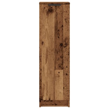 vidaXL Παπουτσοθήκη Όψη Παλαιού Ξύλου 29,5x35x100,5cm Επεξ. Ξύλο 1 τεμ.