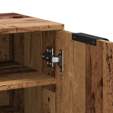 vidaXL Παπουτσοθήκη Όψη Παλαιού Ξύλου 29,5x35x100,5cm Επεξ. Ξύλο 1 τεμ.